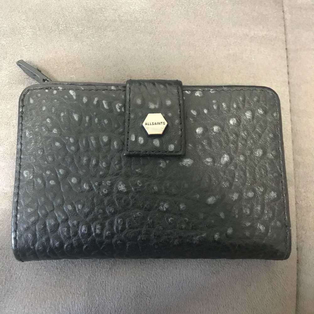 AllSaints weathered-look wallet